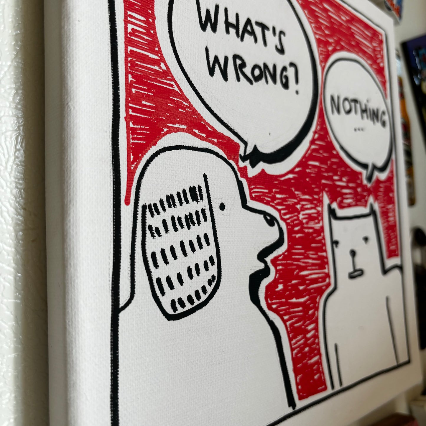 What's Wrong? (8"x8")