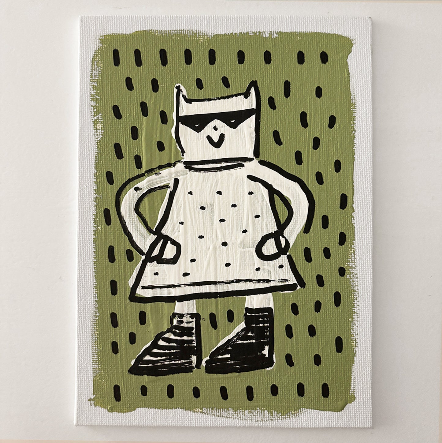 The Most Stylish Cat in Town (5"x7")