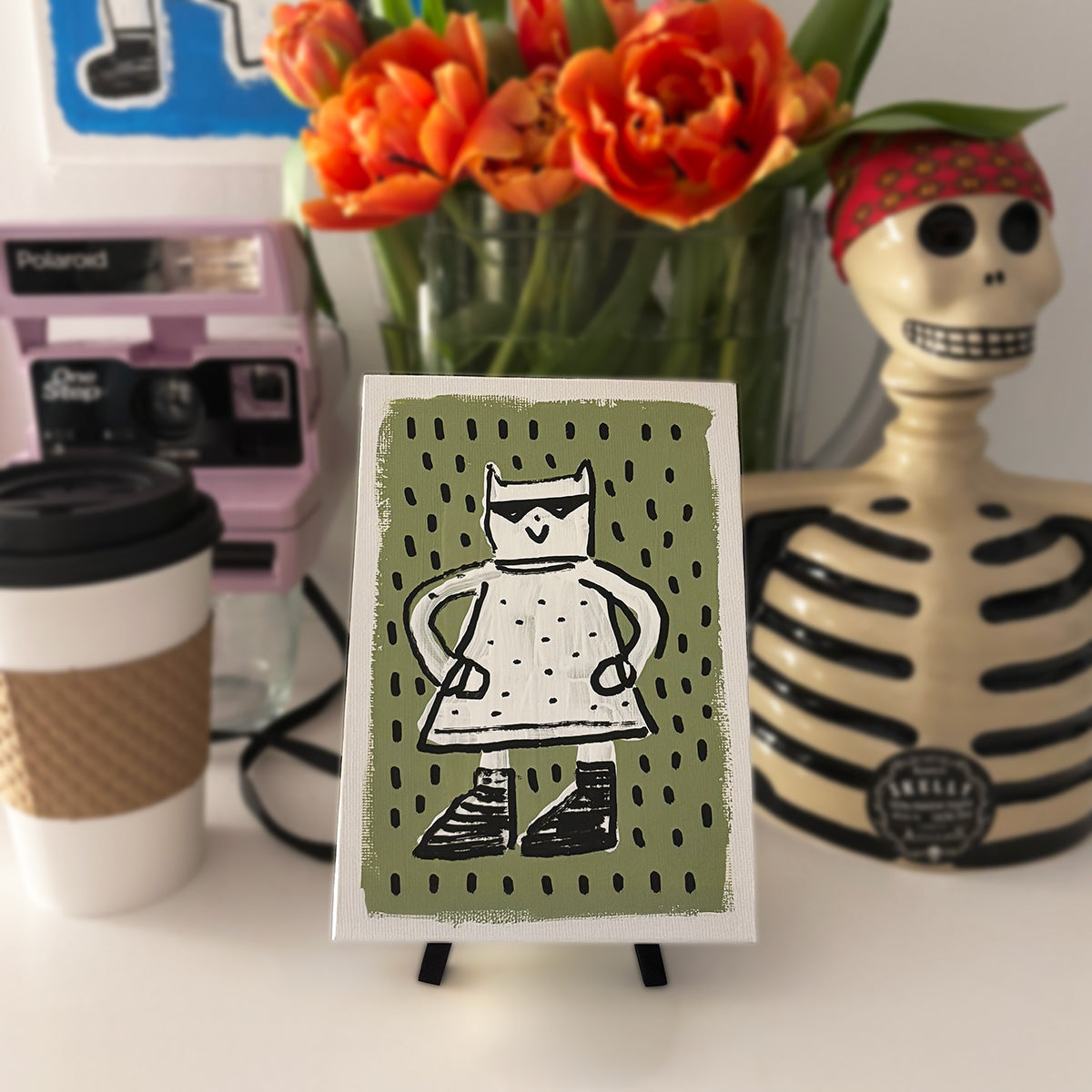 The Most Stylish Cat in Town (5"x7")