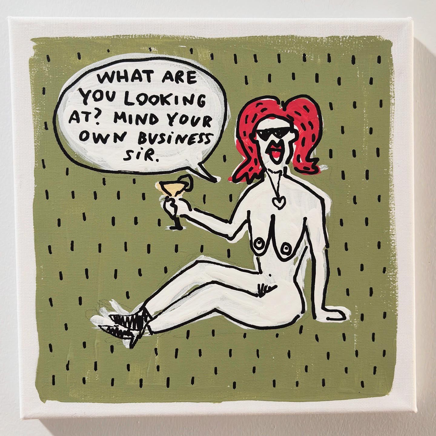 What Are You Looking At? (8"x8")